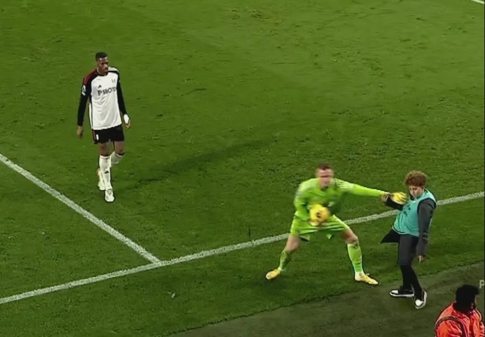 Bernd Leno pushed a ballboy during Fulham's defeat at Bournemouth