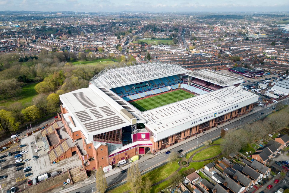 Aston Villa have put plans to expand Villa Park on hold