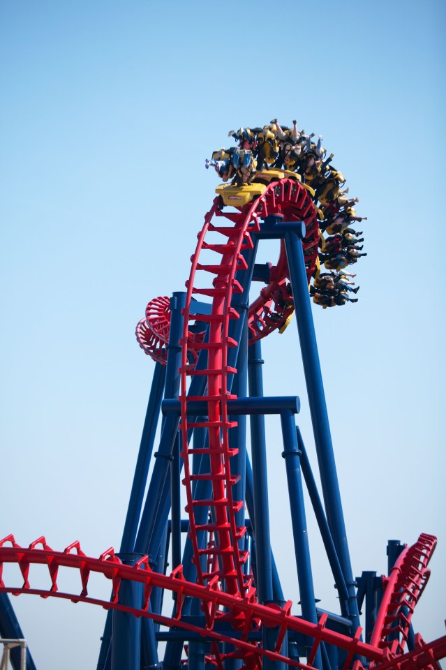 The theme park has rollercoasters as well as classic fairground rides