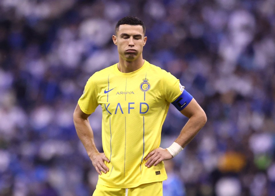 Ronaldo was subjected to Lionel Messi chants from taunting home fans