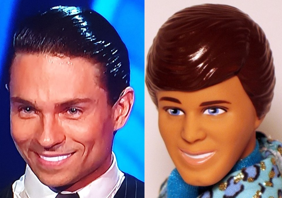 Joey Essex and a Ken doll