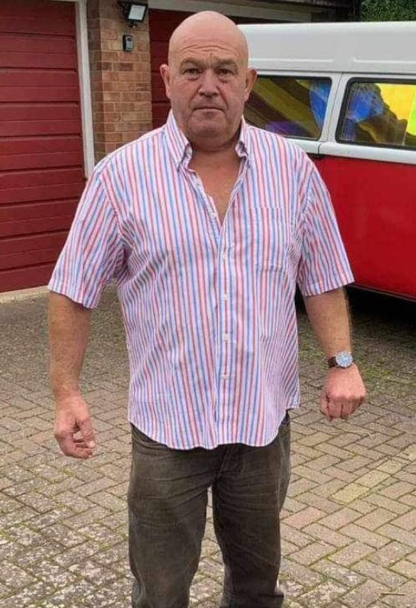 The Pie Man has now drawn comparisons with Ross Kemp in his much slimmer frame