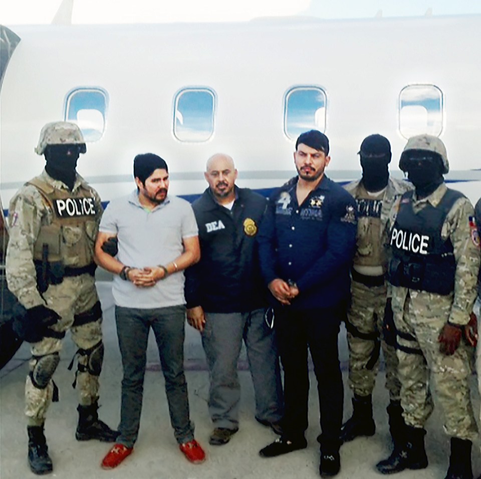 Marudo's nephews Antonio Campo Flores and Francisco Flores de Freitas after their arrest by the US for drug smuggling