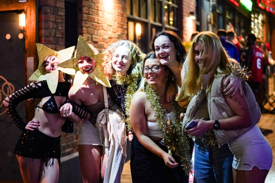 Students embraced the festive spirit at the university's final social event before the Christmas holidays