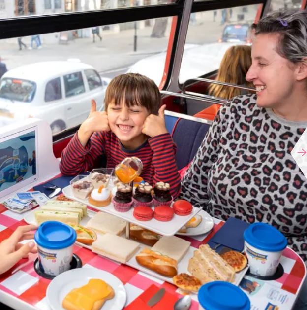 Passengers get a themed afternoon tea onboard as well