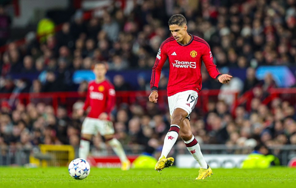 Raphael Varane was back in the Man Utd starting line-up, lasting 80 minutes