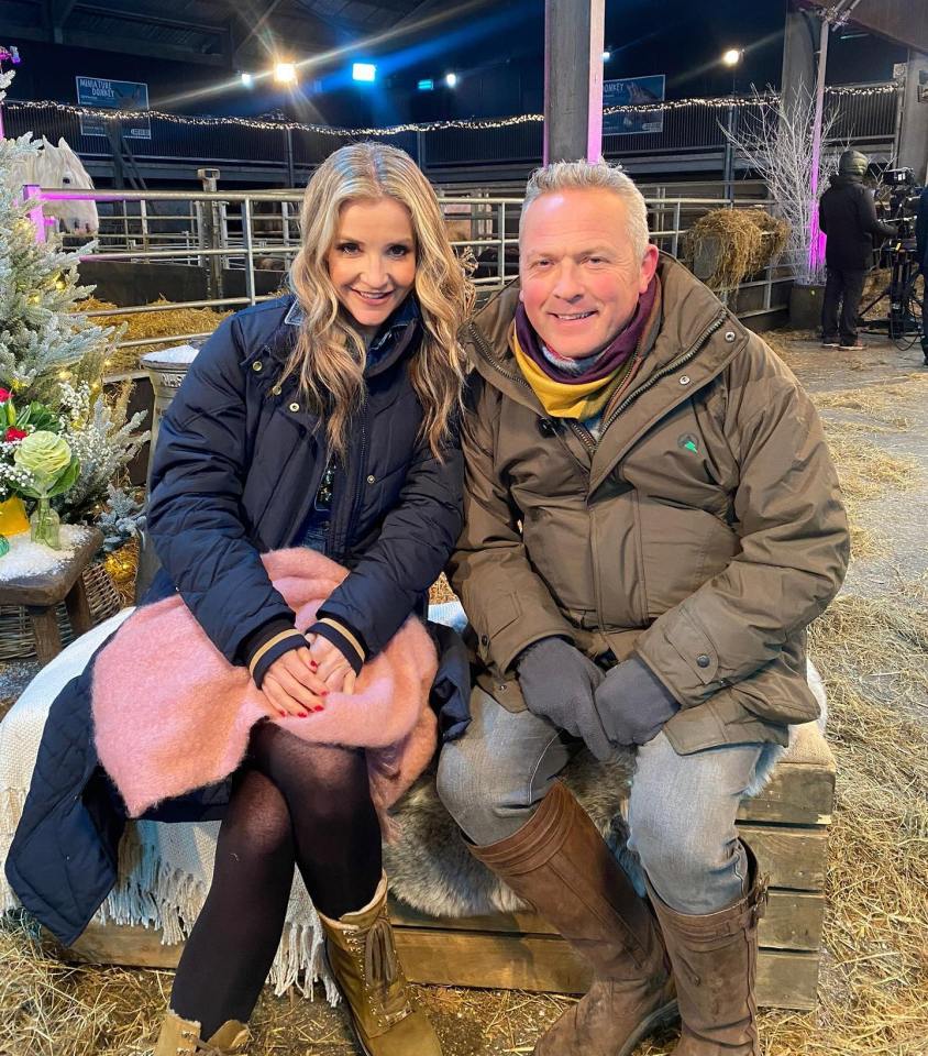 Helen Skelton and Jules Hudson are the presenters of Channel 5's Winter on the Farm