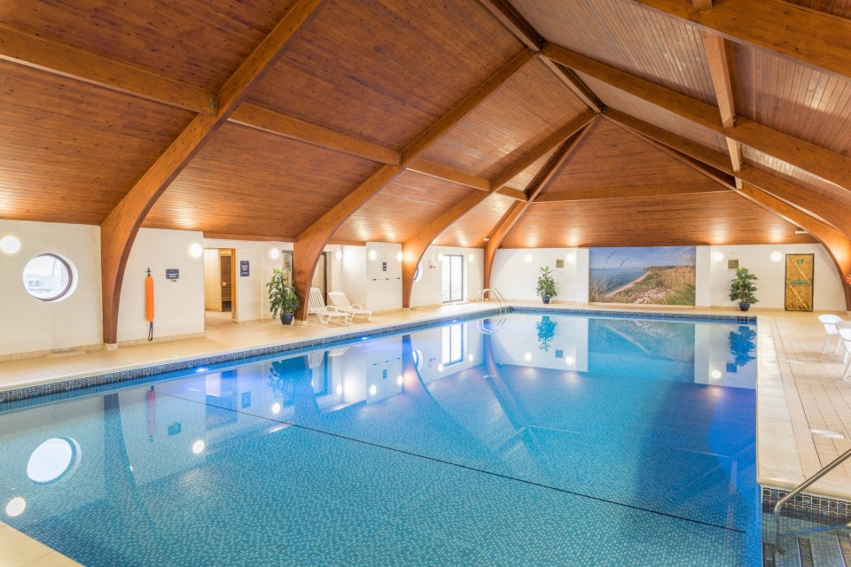 There is an indoor swimming pool, in case the weather turns