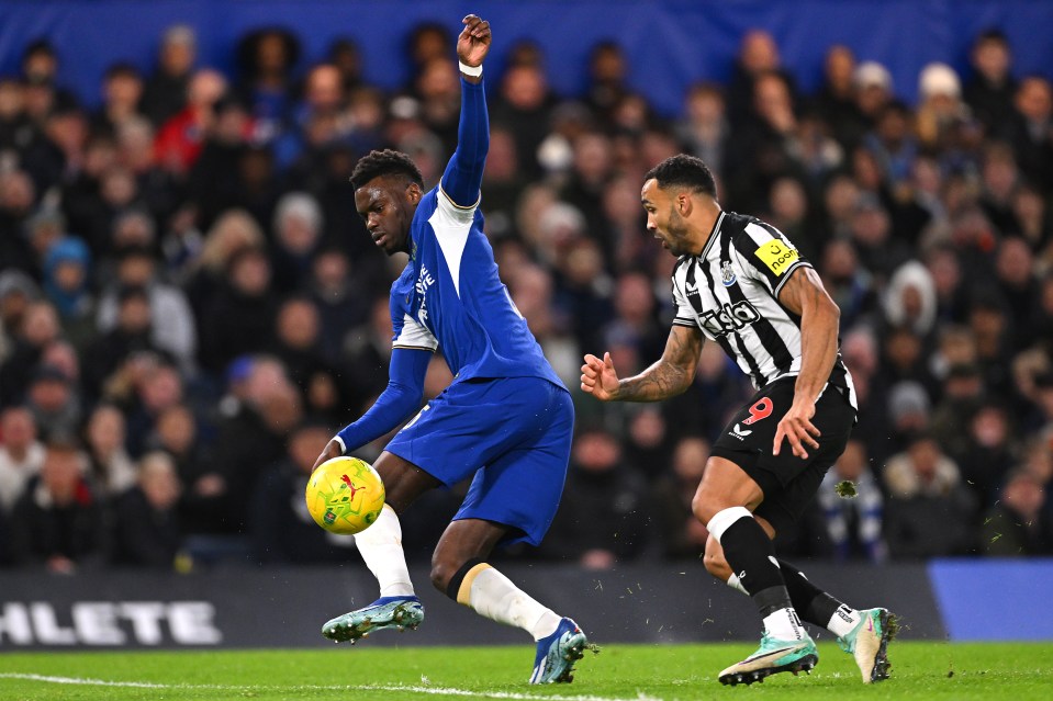 Benoit Badisahile miscontrolled the ball to allow Callum Wilson to score