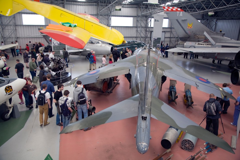 Nearby is a museum with vintage planes, including Spitfires and Concords