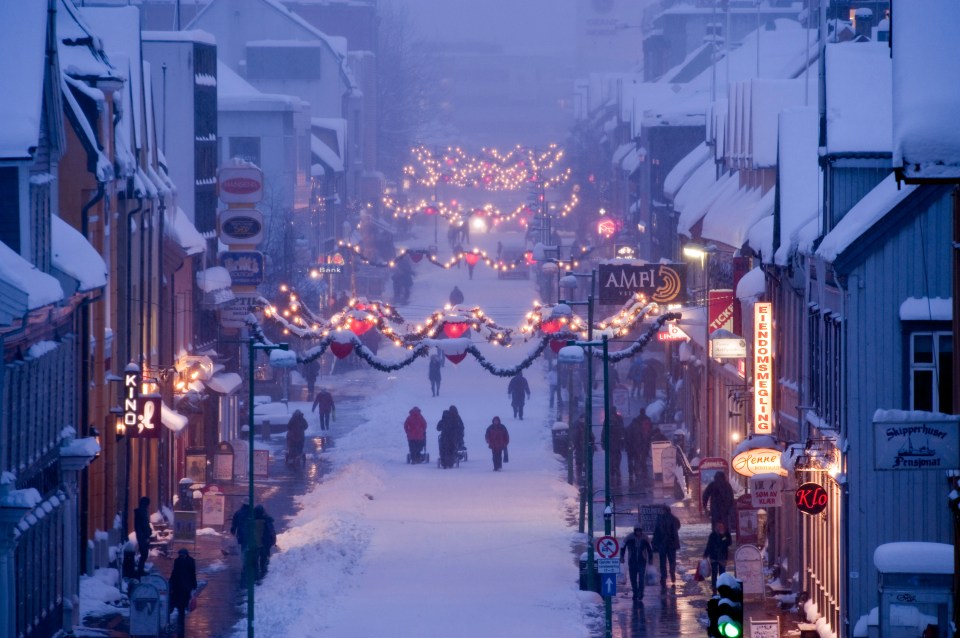 The town is a popular place for families to visit at Christmas