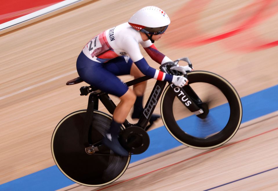 The cyclist wants her children to see how hard she works for her goals