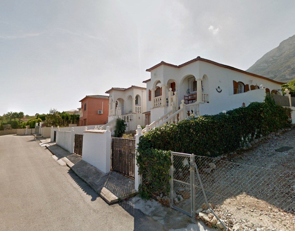 A house fire devastated this property near Benidorm, Spain