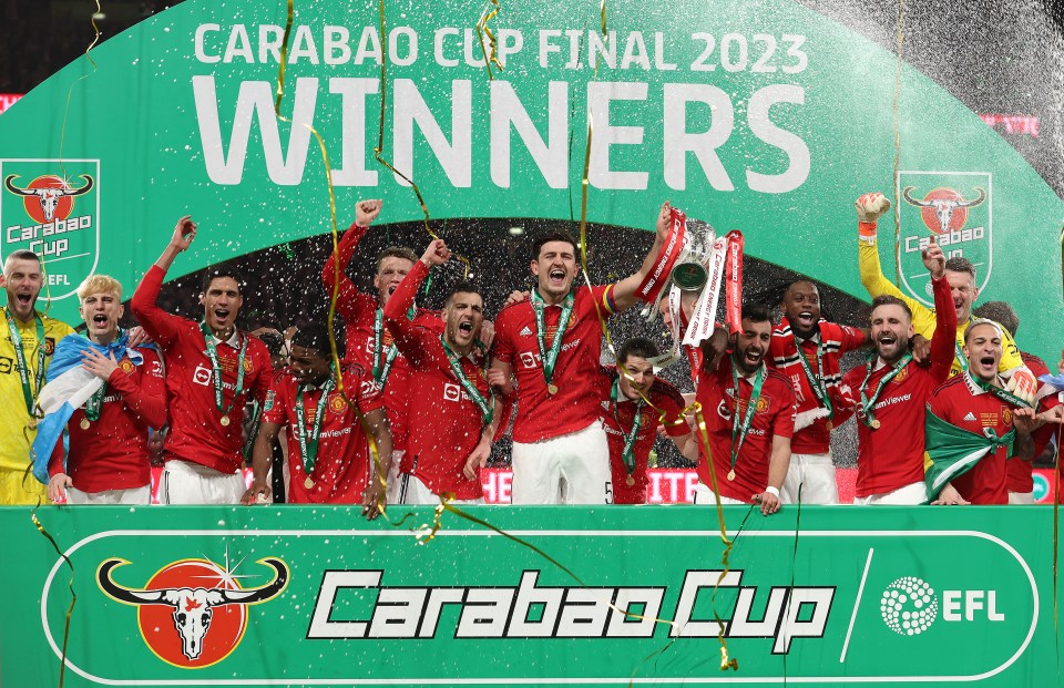 Manchester United won the Carabao Cup in 2023, beating Newcastle in the final