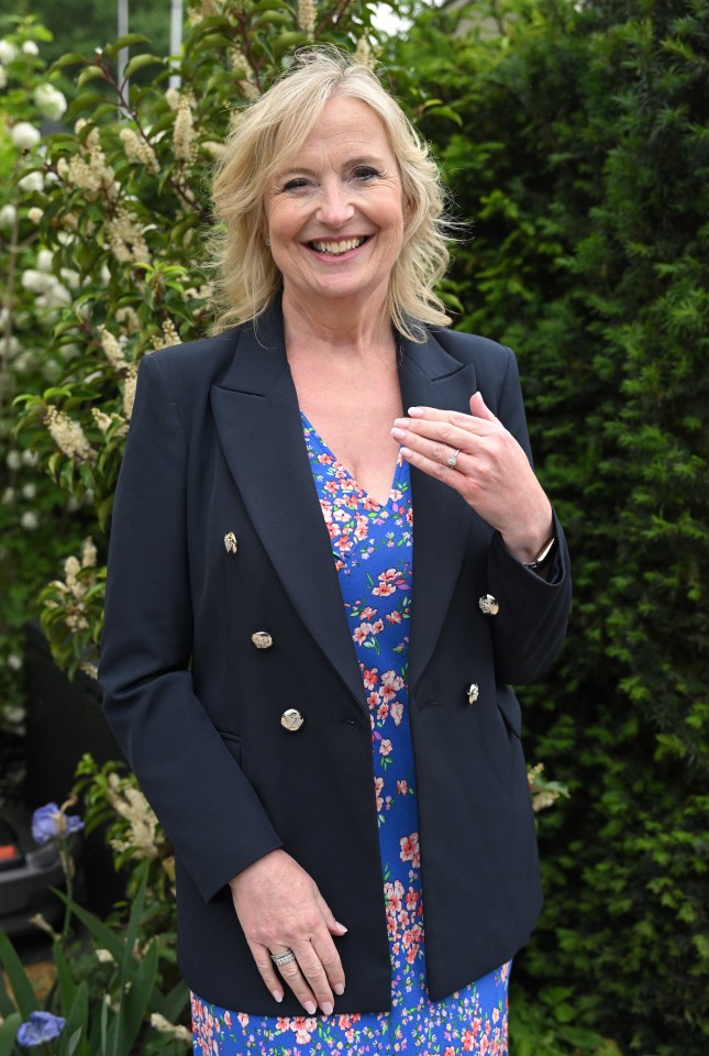 Carol confirmed her engagement at the Chelsea Flower Show last year