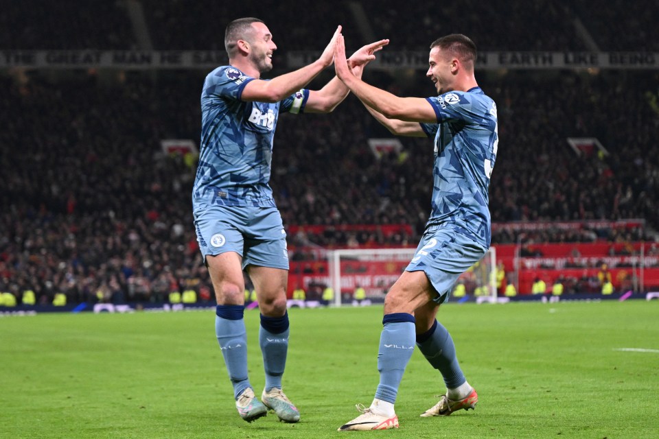 Aston Villa took the lead through John McGinn's free-kick