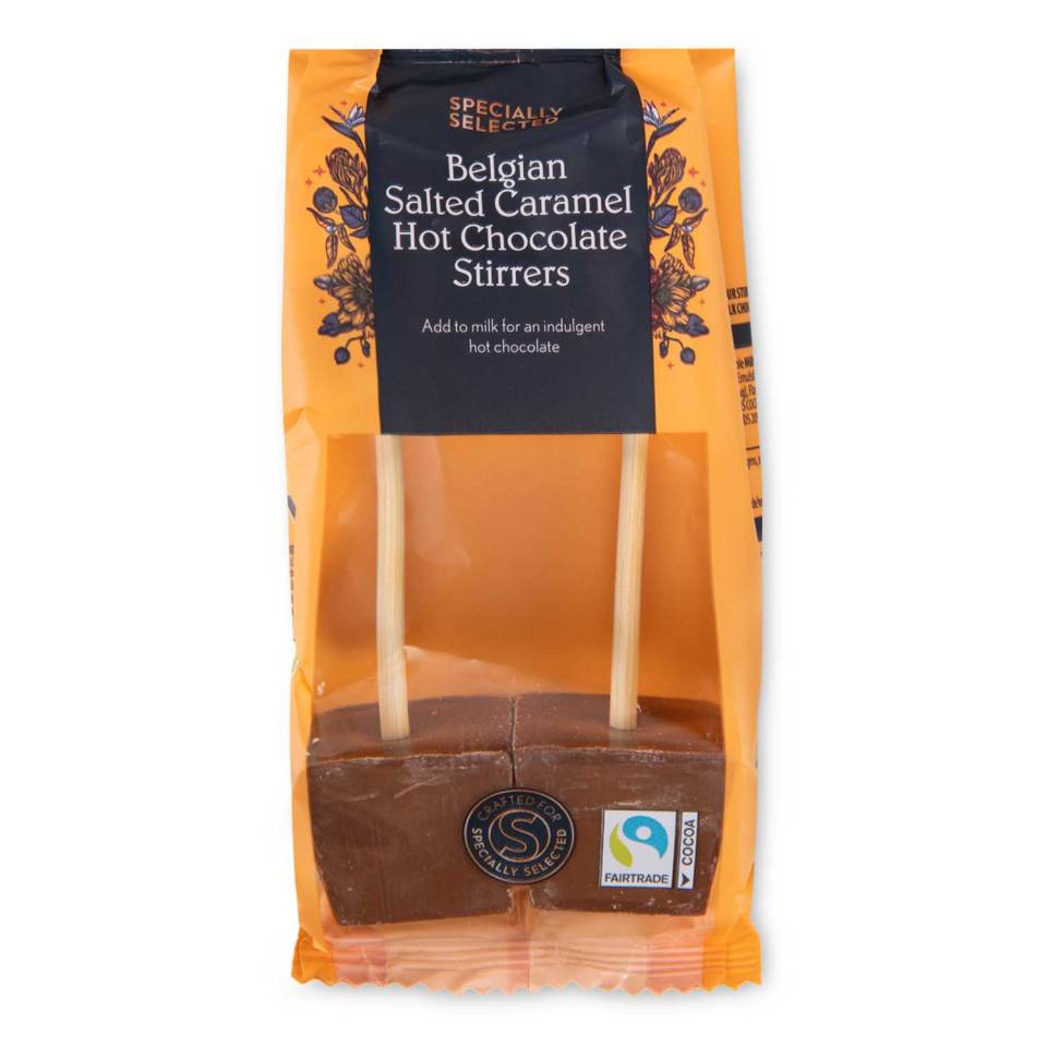 CHEAP TREAT</p>
<p>INDULGE in a delicious salted caramel hot chocolate with these specially selected stirrers, £1.79, from Aldi.