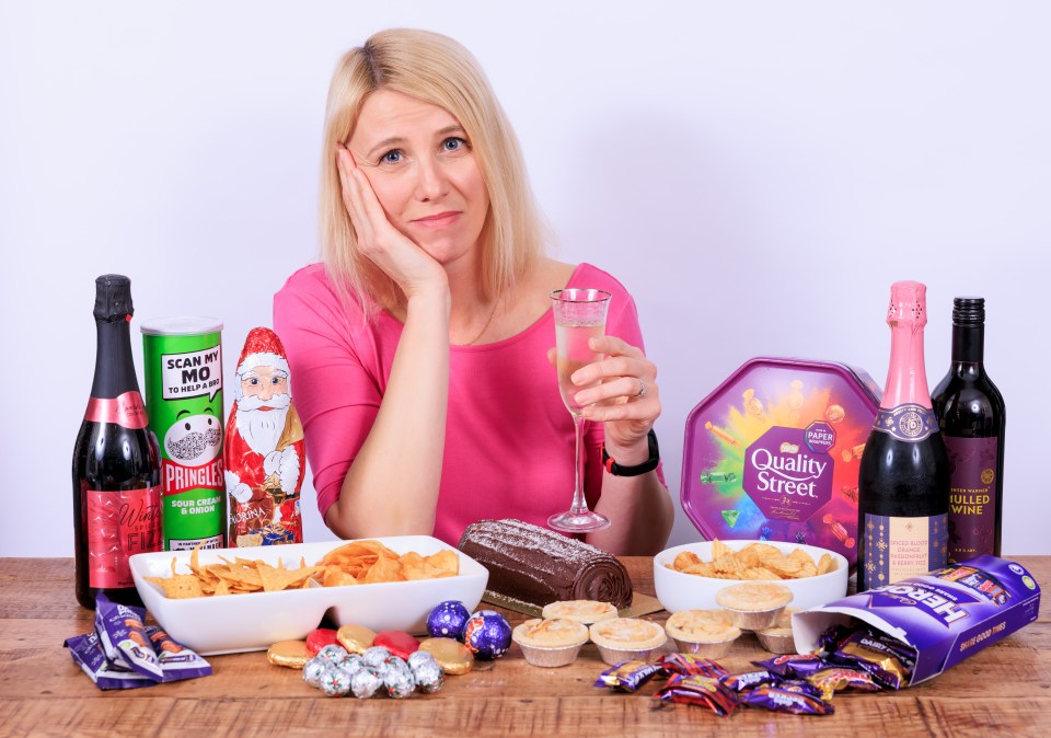 Lynsey Hope kept track over the calories she consumed over Christmas