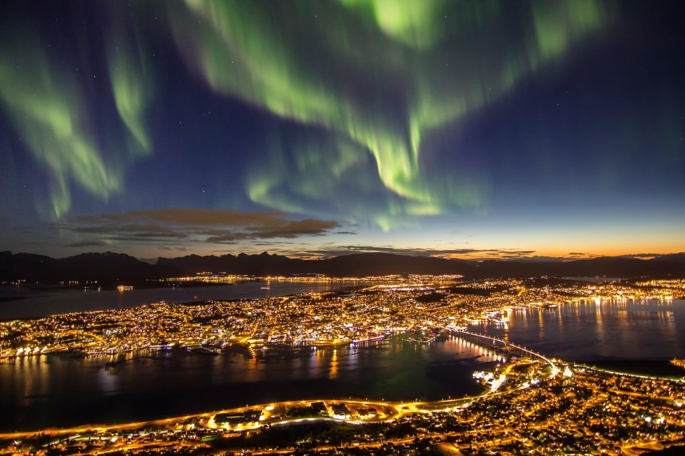 Cable cars offer views of the city while the northern lights are also regularly seen