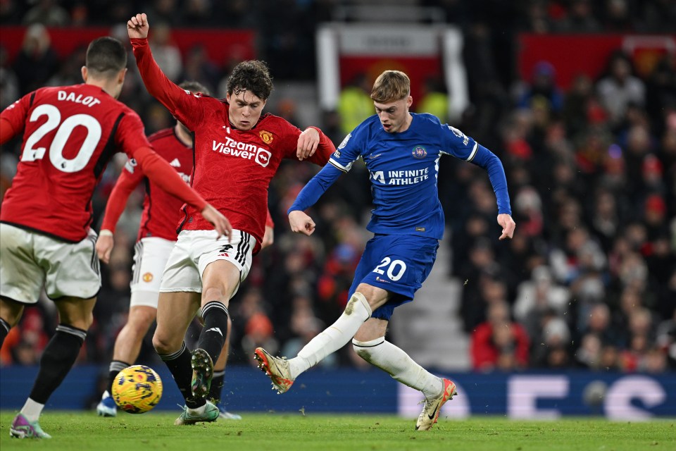 Cole Palmer was on target for Chelsea at Old Trafford