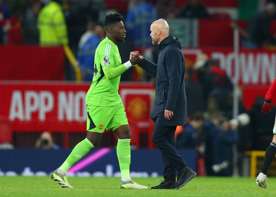 Erik ten Hag made a public show of support for Andre Onana