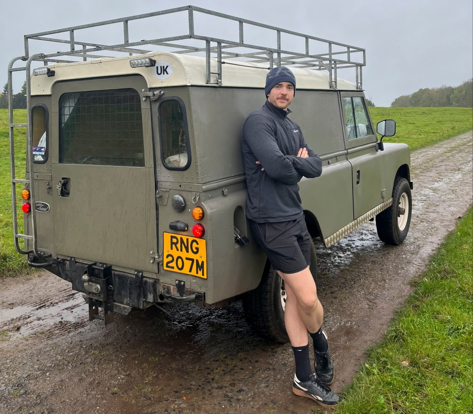 George Burke saved up to buy this Land Rover