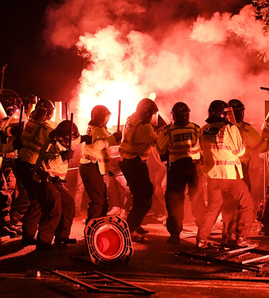 Police clashed with Legia Warsaw fans during Thursday's Europa Conference League tie with Aston Villa