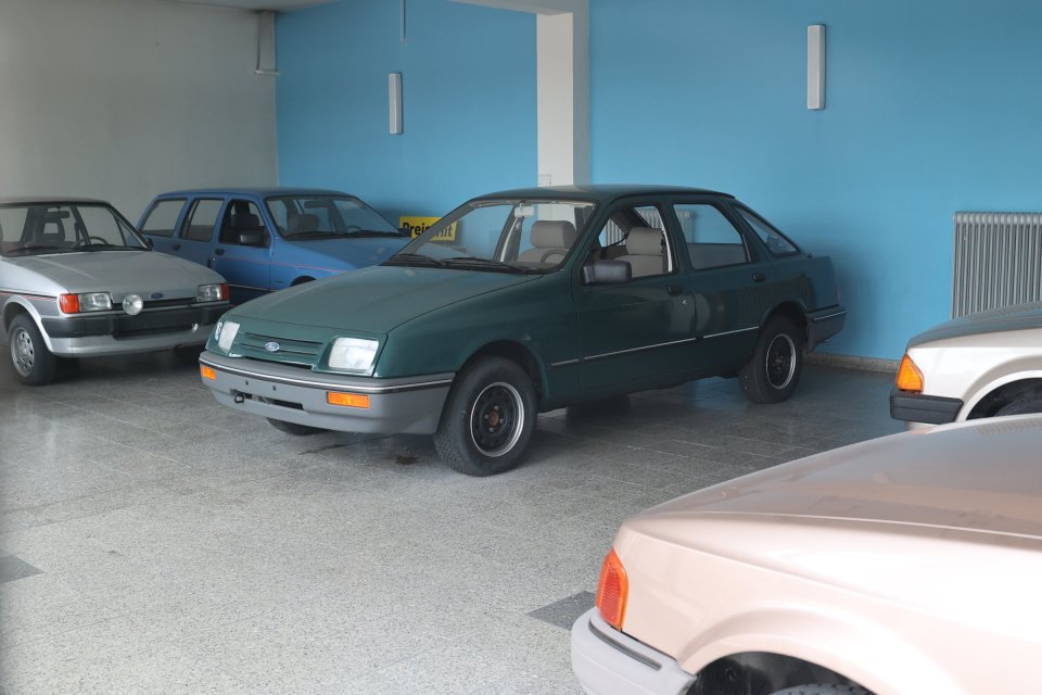 The six Fords date back to the early 90s, and are finished in different paint jobs