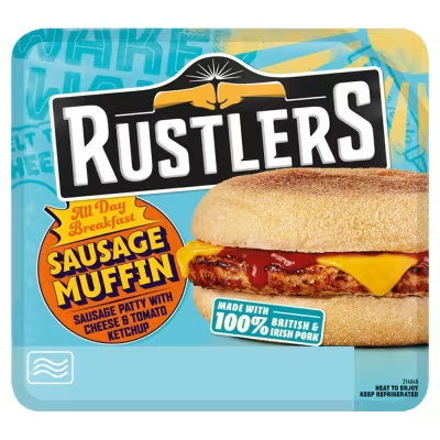 Pick up a Rustlers sausage muffin for £1.50 at Co-op