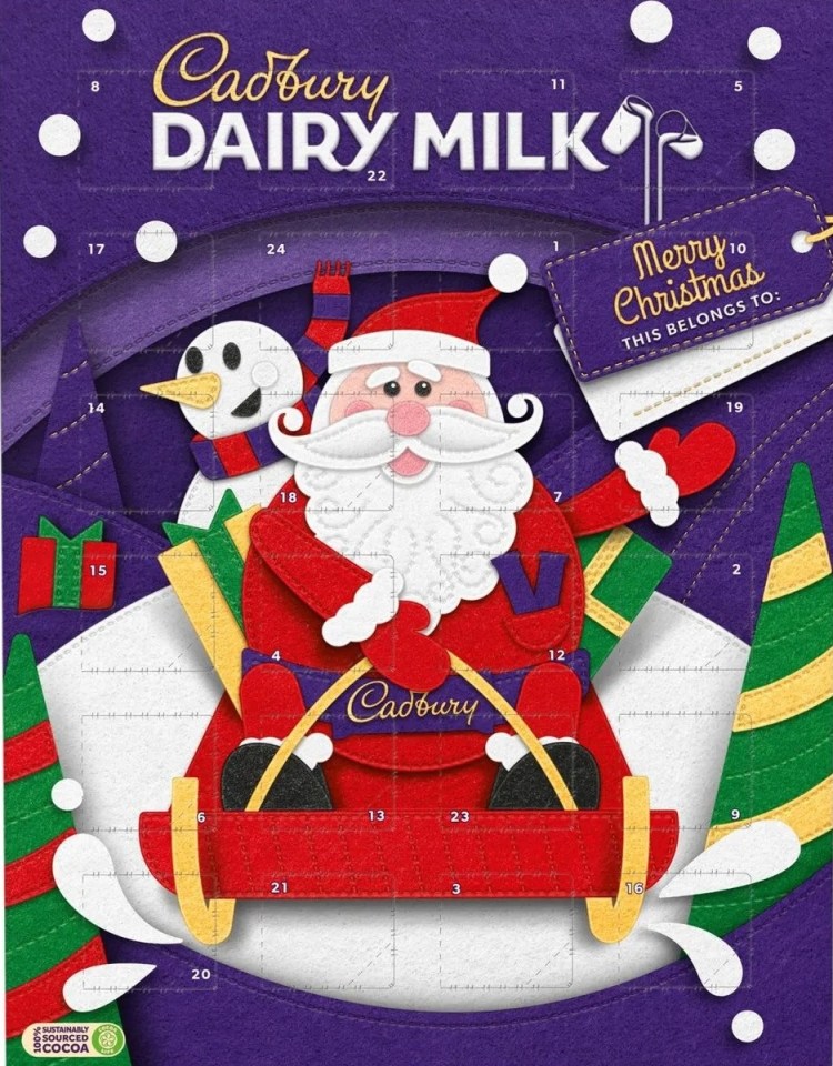 Find out which supermarket is selling the Cadbury advent calendar for the best price this week