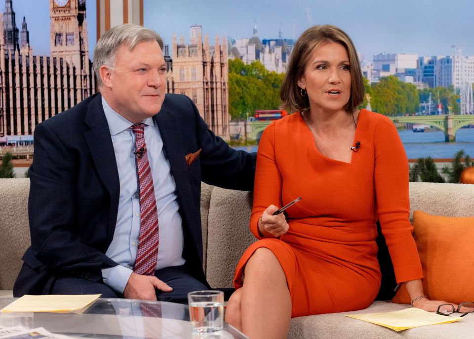 Susanna regularly fronts GMB with Ed Balls