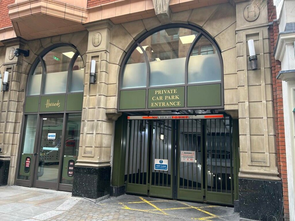 The secure space is in the underground car park on Basil Street