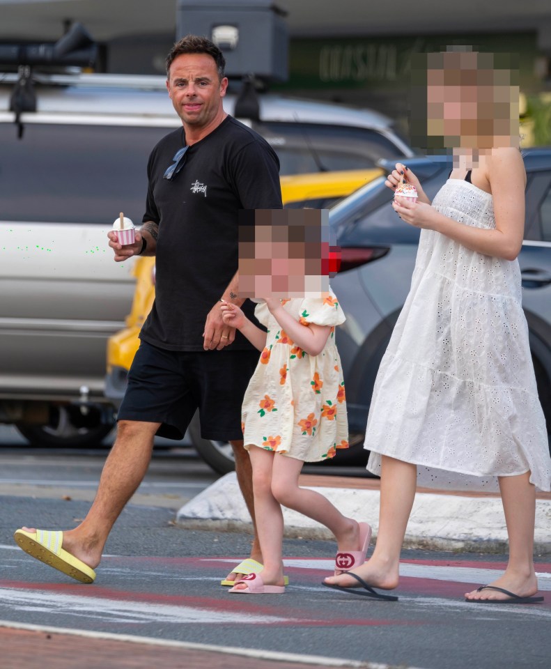 Ant McPartlin headed out for an ice cream with Declan Donnelly's daughter, aged five