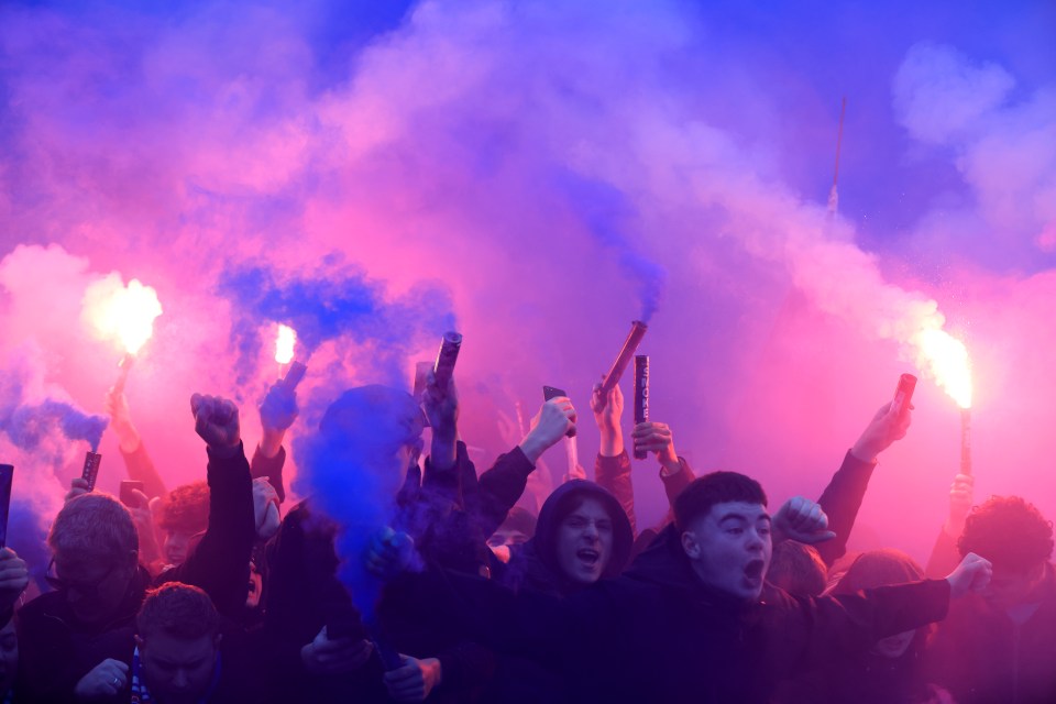 The Ipswich fans made an intimidating atmosphere