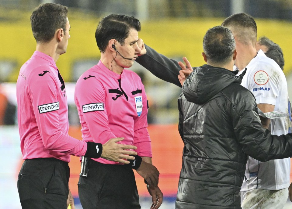 Last week referee Umut Meler was punched on the pitch by Ankaragucu president Faruk Koca