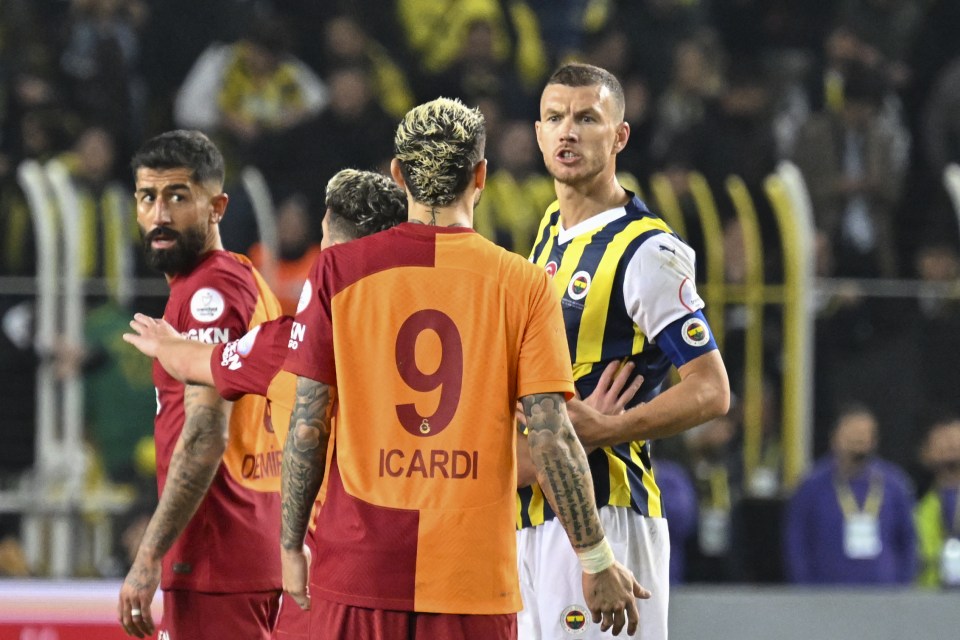 Edin Dzeko hit back at Galatasaray's claim that Icardi's black eye was the result of foul play