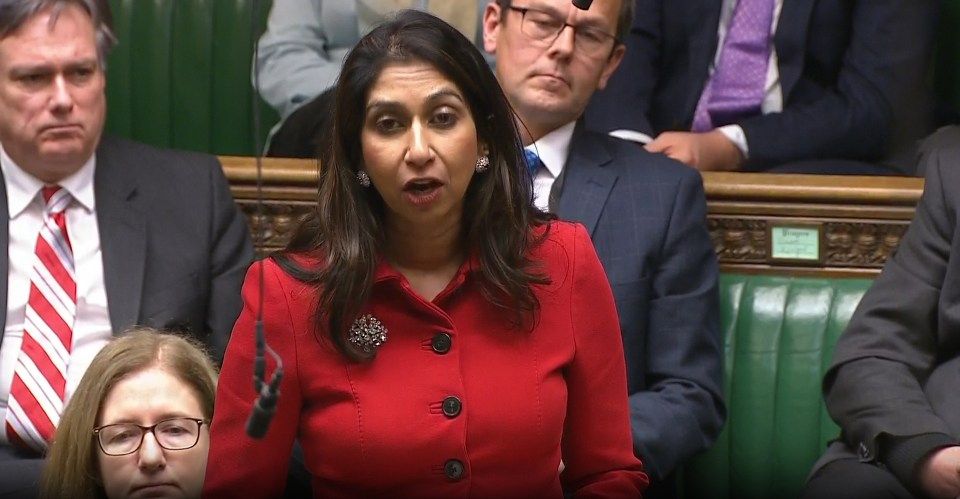 Suella Braverman has hit out again at the government's immigration policy