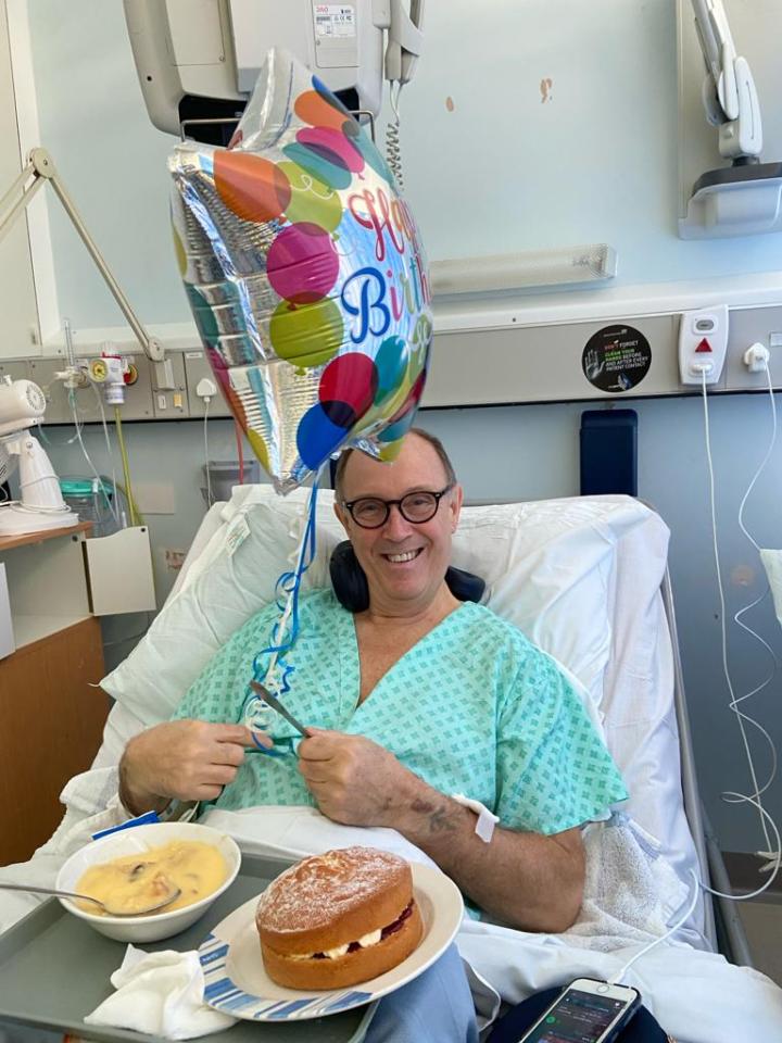 Terry started his first round of chemo on his birthday