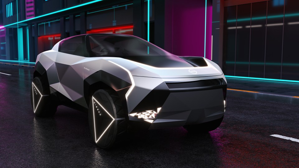 Nissan's Hyper Punk concept car draws on origami for its bodywork design