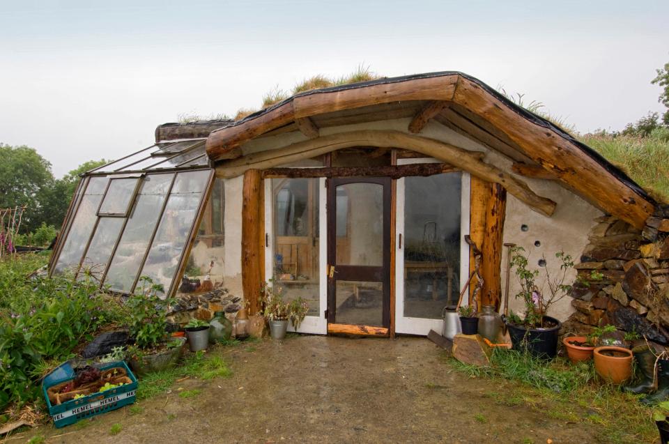 Lammas eco village is home to a number of "hobbit houses"