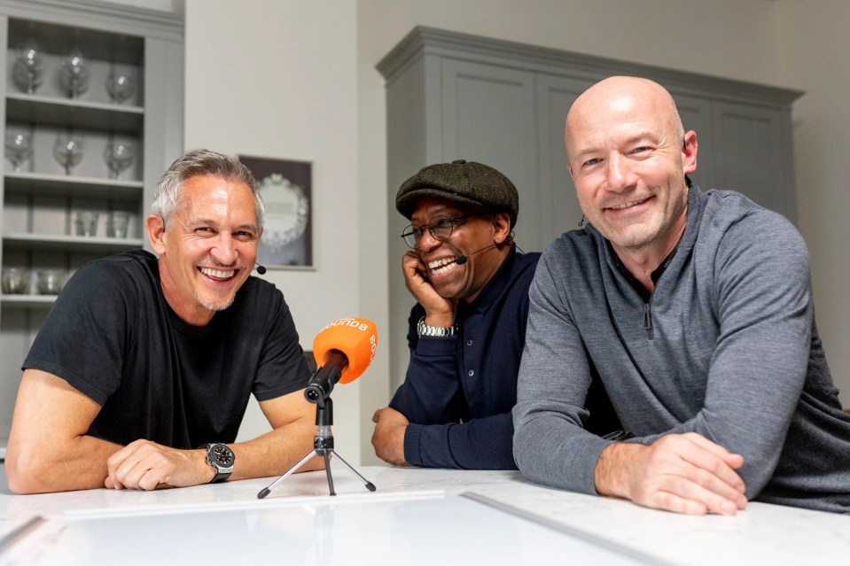 Best of pals, Gary, Ian and Alan share a joke