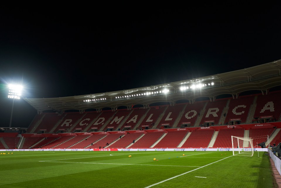 The running track has been removed at Mallorca's redeveloped ground