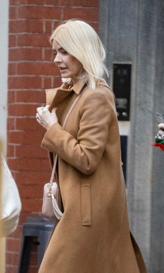 Holly pictured today for the first time since she quit This Morning