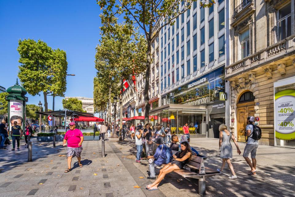 The Avenue des Champs-Elysees was said to be designed on the UK street