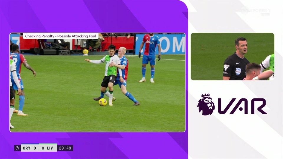 VAR ruled it out for a foul by Palace earlier in the build-up