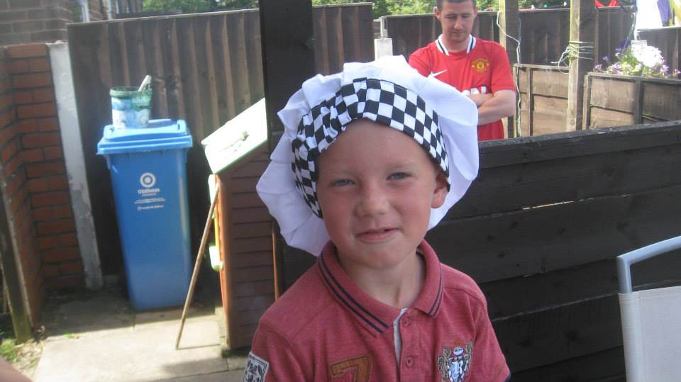 Alex, pictured at a family BBQ, disappeared in 2017 and turned up in France this week