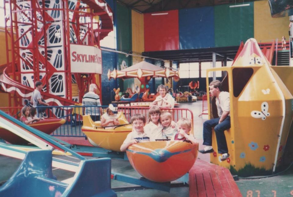 Catherine as a child with her family at Butlin's