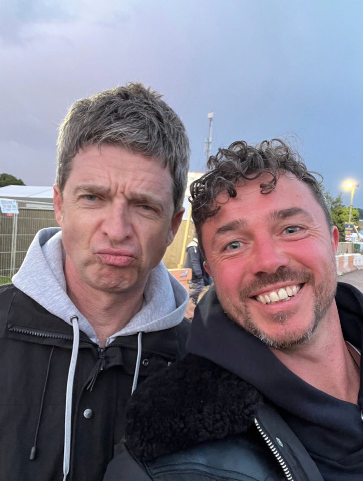 It is understood to be owned by Terry McCabe, pictured here with Noel Gallagher