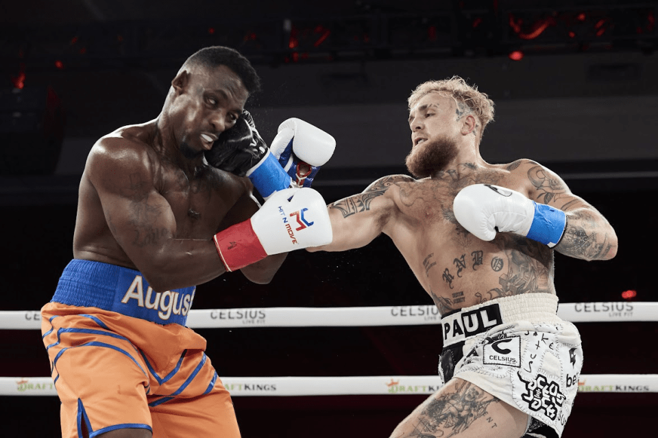 Jake Paul knocked out Andre August in one round