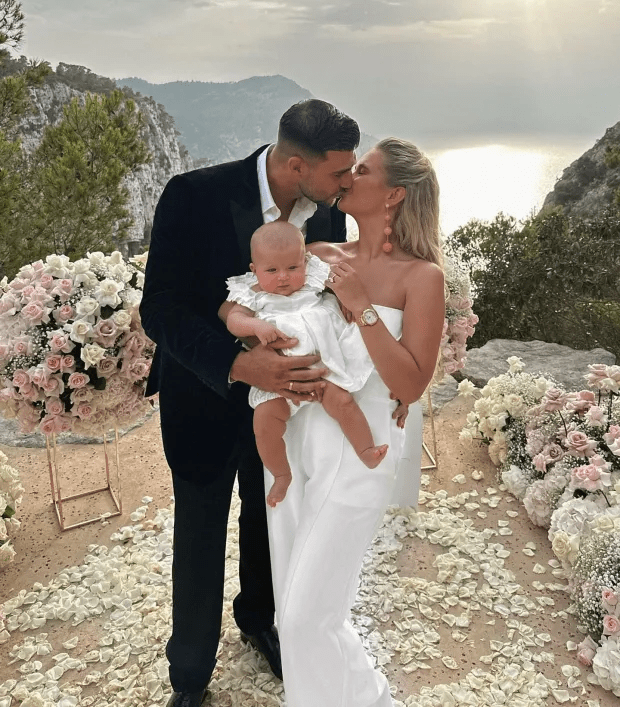 Tommy popped the question in Ibiza - with Bambi being a central part of the proposal